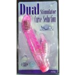Vibrador 18 cm. Tornado Doble Estimulacion Rosado.