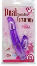 Vibrador 18 cm. Tornado Doble Estimulacion Purpura.