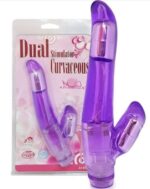 Vibrador 18 cm. Tornado Doble Estimulacion Purpura. - Imagen 4