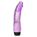 Vibrador 16 cm. en Silicona Traslucida Multivelocidad.
