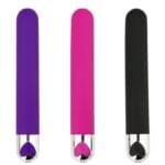 Bala Vibradora 12 cm. Recargable en Empaque Bulk Negra (bolsa). - Imagen 2