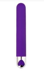 Bala Vibradora 12 cm. Recargable en Empaque Bulk Morado (bolsa).