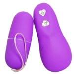Huevo Vibrador 7 cm. con Control Remoto Morado.