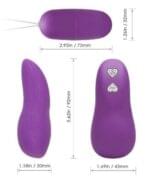 Huevo Vibrador 7 cm. con Control Remoto Rosado. - Imagen 2