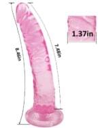Consolador Realista en Silicona (Bulk) Rosado. - Imagen 2