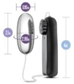 Huevo Vibrador 5 cm. Plateado - "My First Bullet" Bulk - Imagen 2