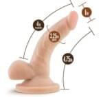 Consolador 12 cm. - Dr. Skin - Mini pene de 4 pulgadas - Beige - Imagen 3