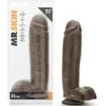 Consolador 27 cm. Dr. Skin - Mr Mister. 10.5" con Succión- Chocolate - Imagen 4