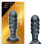 Consolador 19 cm. con Succion- Jet Bruiser Negro Carbon.