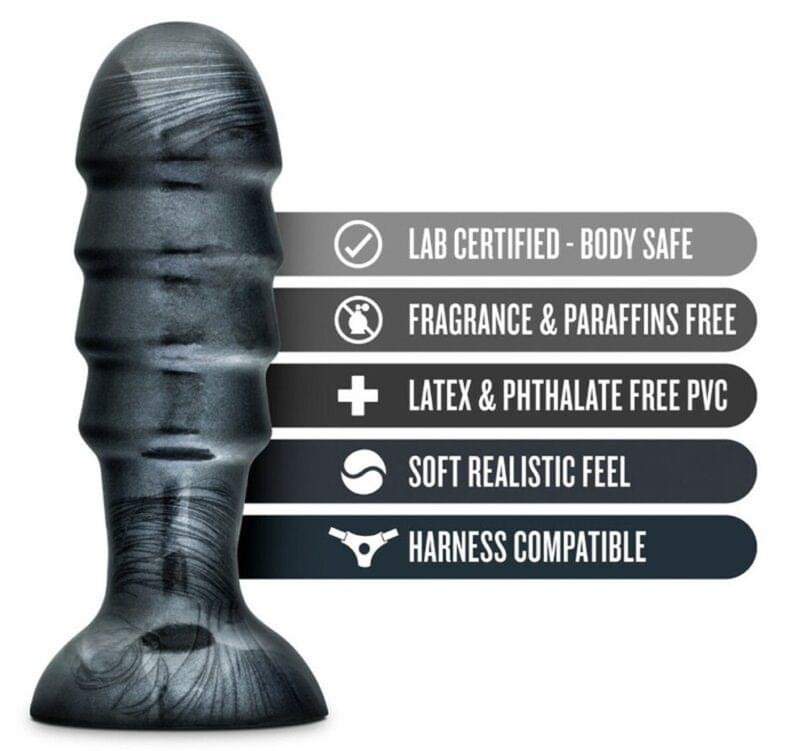 Consolador 27.3 cm. con Succion- Jet Descructor Metallic - Black - Imagen 3