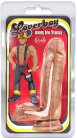 Consolador 17 cm. Loverboy - Manny The Fireman - Mulato.