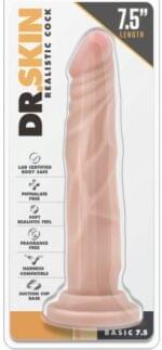Consolador 19 cm. con Succion "Dr. Skin" - Basic