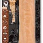 Consolador 26 cm. con Testiculos y Succion Hung Rider - Hammer - Piel.