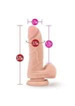 Consolador 15 cm. X5 Plus Cock Dildo with Balls - Beige - Imagen 3