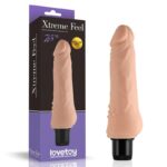 Vibrador Realista 19 cm. Multivelocidad con Estimulador Clitorial.