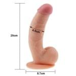 Consolador 21 cm Ultra Realista con Testículos - Piel. - Imagen 7
