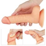 Consolador 18 cm. Ultra Realista con Testículos - Piel. - Imagen 11