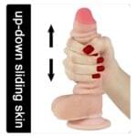 Consolador Lovetoy 17.5 cm Deslizante Doble Capa de Piel. - Imagen 8