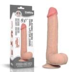Consolador 23 cm. Lovetoy Deslizante Doble Capa de Piel.