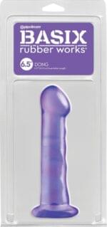 Consolador 17 cm. Basix con Succión Morado.