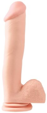 Consolador 30 cm. Basix con Testiculos y Succion Piel - Imagen 2