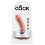 Consolador 17 cm. Realistico con Succion King Cock" - Piel