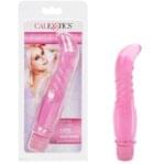Vibrador 14 cm. Punto G en Silicona Rosado.