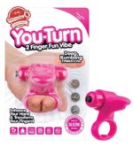 Anillo Vibrador Para los Dedos Screaming Rosado.
