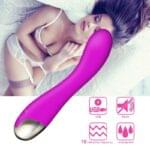 Vibrador 18 cm. Recargable Siliconado 10 Velocidades. - Imagen 2