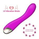 Vibrador 18 cm. Recargable Siliconado 10 Velocidades. - Imagen 5