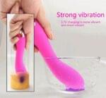 Vibrador 18 cm. Recargable Siliconado 10 Velocidades. - Imagen 4