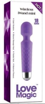 Mini Masajeador 20 cm. Recargable Iwand Morado.