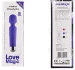Mini Masajeador 20 cm. Recargable Iwand Morado. - Imagen 4