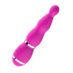 Vibrador 18 cm. Triple Bomba Recargable Azul. - Imagen 3