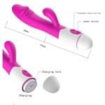 Vibrador 19 cm. con Estimulador de Clítoris Recargable. - Imagen 5