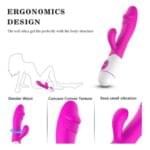 Vibrador 19 cm. con Estimulador de Clítoris Recargable. - Imagen 3