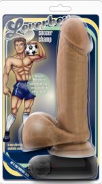 Vibrador 19.5 cm. Loverboy - Soccer Champ Realistic- Cafe