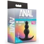 Plug Anal Negro Con Bolas 7.6 cm Adventures Platinum