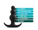 Plug Anal Negro Con Bolas 7.6 cm Adventures Platinum - Imagen 3