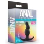 Plug Anal Negro Con Bolas 8.5 cm Adventures Platinum
