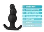 Plug Anal Negro Con Bolas 8.5 cm Adventures Platinum - Imagen 2