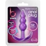 Plug Anal B Yours 9.5cm De Tres Bolas - Morado