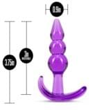 Plug Anal B Yours 9.5cm De Tres Bolas - Morado - Imagen 4