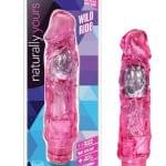 Vibrador 21 cm. -Naturally Yours- Paseo Salvaje. Rosado
