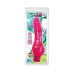 Vibrador 20 cm. Crystal Caribbean con Puntos Para la Estimulación Clitorial.