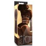 Masturbador Realista Con Vibración Brianna -Chocolate.