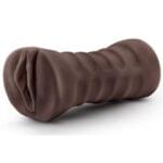 Masturbador Realista Con Vibración Brianna -Chocolate. - Imagen 4