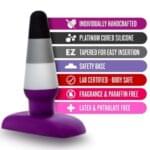 Plug Anal 10.8 cm Silicona Pride - Full colors - Imagen 2