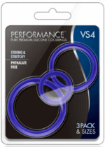 Set de 3 Anillos Retardantes "Performance" - Azul.