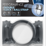 Anillo Doble Retardante de Silicona con Broche -"VS8" - Negro.